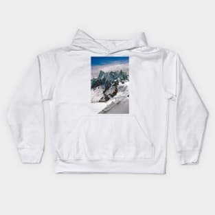 Chamonix Aiguille du Midi Mont Blanc Massif French Alps France Kids Hoodie